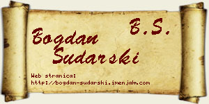 Bogdan Sudarski vizit kartica